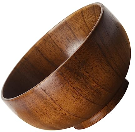 PRETYZOOM 3 Pz insalatiera zuppa insalate alimentari bocce bowl ciotole di ramen giapponesi tazza di salsa di immersione insalatiere rotonde scodella colazione ciotola di legno