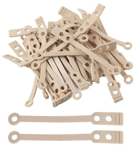 XUKZIMA 50 Pcs Dauerwellen Wickler Gummi Frauen Mädchen Welle Dauerwelle Stangen Set Diy Friseurwerkzeug Sticks Angemessene Dicke Gutes Handgefühl und Gute Elastizität Kleine Friseurwerkzeuge