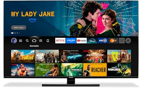 MEDION X16532 (MD 31413) Téléviseur QLED 163,9 cm (65 Pouces) (Fire TV, Smart TV 4K, Dolby Vision HDR, Dolby Atmos, Netflix, Prime Video)