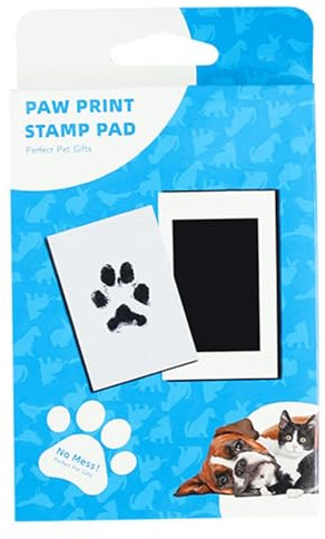 Cuscino di stampa per impronte per animali domestici – Set di inchiostri atossici per animali domestici, set di cuscini per timbri Clean-touch, set di ornamenti per, set di impronte digitali