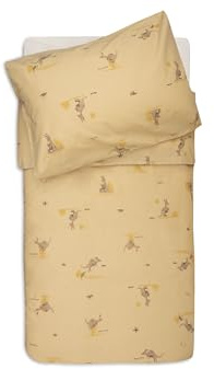 Jollein Kinderbettwäsche – Kangaroots – 100x140cm – 100% Baumwolle – OEKO-TEX Zertifiziert – Babybettwäsche mit Kissenbezug – Kinder Bettdecken Set – Bettwäsche Set