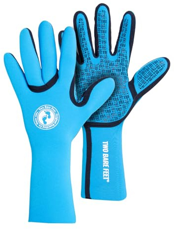 Two Bare Feet Adults 2.5mm Neoprene Wetsuit Gloves – Cold Water Swimming, Surf & Open Water Gloves – Thermal Insulated Winter Sea Swim, Triathlon & Watersports Gloves