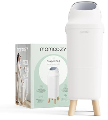 momcozy Nappy Bin with Triple-Seal Odor Control Fits Standard Trash Bags