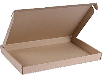 Packadi Boîte Postale Brune - Boîte Aux Lettres Format MAX - 37x26x3 Cm - 25 Pièces - Carton