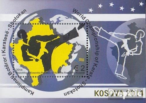 Prophila Collection Kosovo Block27 (kompl.Ausg.) postfrisch ** MNH 2014 Weltmeisterschaften (Briefmarken für Sammler) Kampfsport (Boxen/Fechten/Ringen/Karate …)