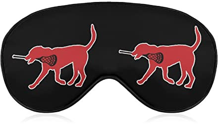 Golden Retriever Lacrosse Stick Schlafmaske, weiche Augenbinde, tragbare Augenmaske mit verstellbarem Riemen für Männer und Frauen