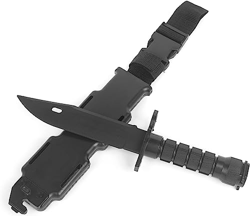 Galica Couteau d'Entrainement- Art martiaux- Airsoft- Cosplay - Plastique-Tactique- baïonnette- couteau en plastique- caoutchouc flexible -Training Knife