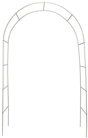 KEFSR Archi Nuziali con Struttura in Metallo da 94,5 Pollici, Traliccio Ad Arco da Giardino Bianco, Arco Pergolato per Varie Piante Rampicanti, per Giardino, Cortile, Prato, Cerimonia, Festa(Bianco)