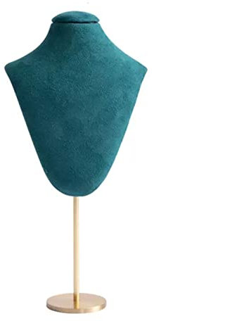 Xumh2024-3 Schmuckständer Schmuckhalter 3-dimensionaler Schmuckständer, Halsketten-Display, Kettenbüste, Samt, Schmuckbüste, Präsentationsständer, Schmuckhalter for Halskette Schmuckaufbewahrung(2,L)