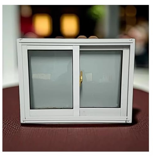 WUIIEN Schuppenfenster, Doppelfenster, horizontales Schiebefenster mit Schloss und Fliegengitter, flächenbündig montierte Fenster für Wohnmobile und Kellerfenster (30 x 20 Zoll/75 x 50 cm)