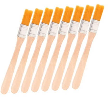 DRESSOOS Pcs Nylon Tip Painting Brush Wall Paper Brush for Cleaning Multi-use Wooden Handle