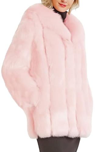 Parka surdimensionnée pour femme, manteau en fourrure épaisse, ouvert sur le devant, duveteux, à la mode, manteau chaud d'hiver