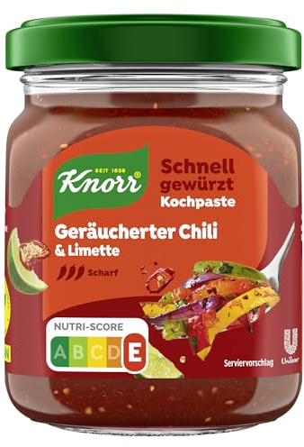 Knorr Schnell gewürzt Kochpaste Geräucherter Chili & Limette einfach & schnell für einen besonders intensiven, geballten Geschmack 165 g