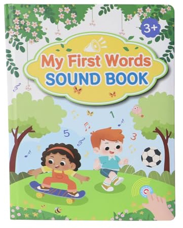 First English Sound Toy, First English SoundBook, Englishs Words Speaking Book, 13 Life-themed Scenes, Fun Word Game, Juguete Educativo For Educational Language
