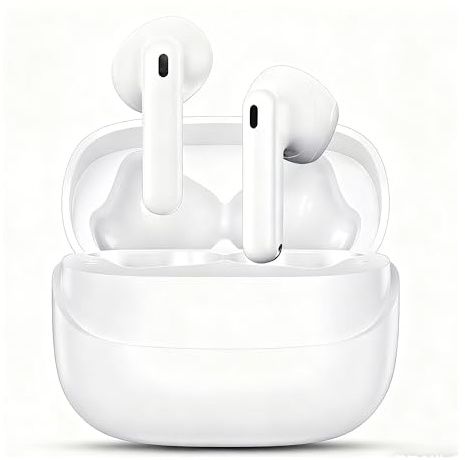 Écouteurs Bluetooth sans Fil, Bluetooth 5.4 Intra-Auriculaires Casque avec 4 ENC Réduction Antibruit Mic, 50H Hi-FI Son Stéréo Contrôle Tactile, IP7 Étanche Sport Oreillette pour iPhone Android Galaxy