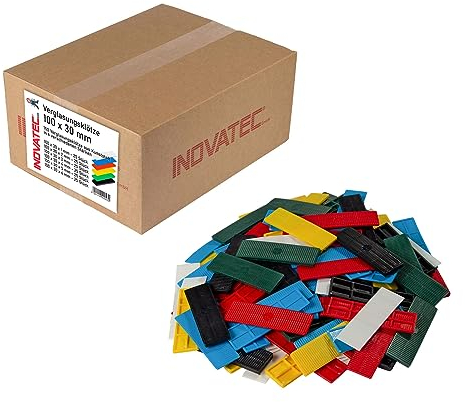 150 x Inovatec Kunststoff Verglasungsklötze Glasklötze 100 x 30 x 1-6 mm Trageklötze