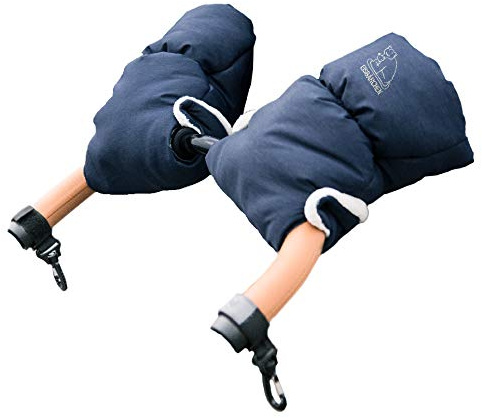 Eisbärchen Handwärmer Kinderwagenmuff Universalgröße verschiedene Farben passeend zum Fußsack (blau)