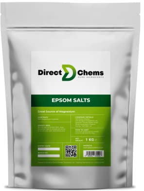 Epsom Salts Gardening Magnesium Sulphate, Unscented, 100% Pure, 1kg,5kg,25kg, Premium Quality, No additives/Synthetics