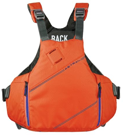 Astral YTV 2.0 Life Jacket - Lightweight USCG Type V PFD Adult Life Vest for SUP, Touring, Sailing, & Whitewater - Orange - Medium/Large