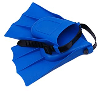2 Pcs Adjustable Swim Fins for Kids Premium Swimming Flippers Professional Training Diving for Kid of Shoe Sizes 6.5-11.5