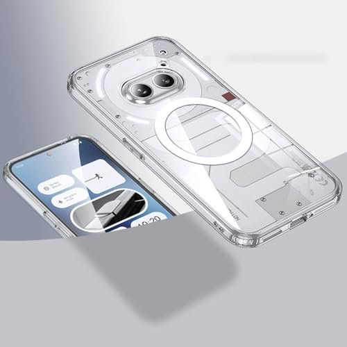 Wigento Für Nothing Phone 2a MagSafe Schock robuste TPU + PC verstärkte Ränder Handy Schutzhülle Case Zubehör
