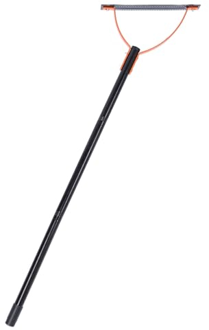 Frusta per con Lama a Doppio Taglio Tagliaerba Manuale per Erbacce 65 Lama in Acciaio al Manganese Manico in Acciaio Inossidabile per Prati Giardini (3 Sezioni)