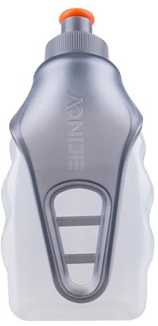 Azarxis BPA Free Water Bottles Flask Leakproof for Running Hydration Belt Waist Packs for Triathlon Marathon Hiking Cycling Climbing Runner (250ml/8.5oz - with Clip-on Design)