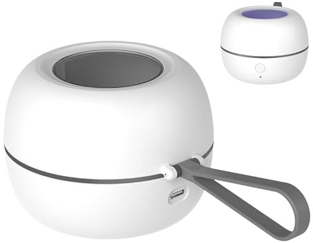 Caja de limpieza genérica para chupetes, esterilizador UV compacto para chupetes, estuche de viaje para padres guardería hospital accesorios de puericultura