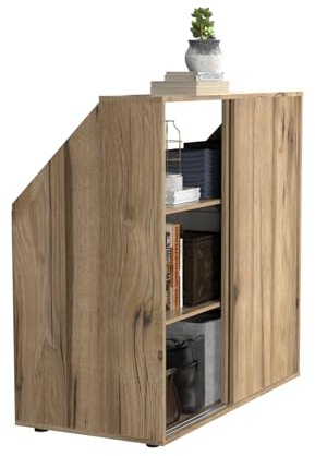 VDD - Armoire à Compartiments - Armoire à vêtements - Armoire de Rangement - Armoire Murale inclinée