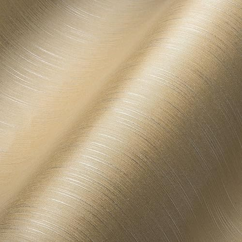 Architects Paper Textiltapete Metallic Silk Tapete Uni 10,05 m x 0,53 m creme Made in Germany 309071 30907-1