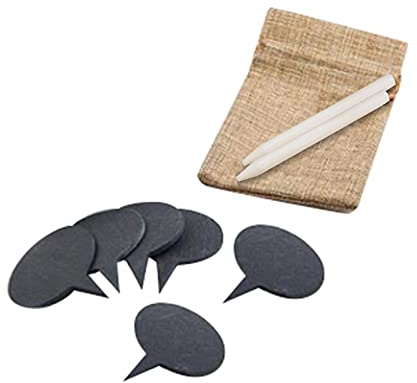 Cheese Markers Set for Charcuterie Board, 9PCS Slate Cheese Labels Sign, Cheese Markers Set, Chalkboard Picks Cheese Name Tag Cupcake Toppers for Parties Dinners