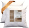 GM Coussin de canapé 50x50 Coussin décoratif d'intérieur 2 pièces Rembourrage 100% Coton Frais hypoallergénique et Respirant Fabriqué en Italie