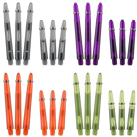 LinkVisions Dart Shafts Steel Soft Tips Nylon Shaft PC Shaft Dart Stems 24 Pack