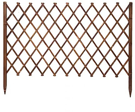 BXKCFYBSQ Garden Fence Wooden Fence Pet Gate, Wooden Garden Lattice Fence/Christmas Tree Fence Privacy Fence Screen Telescopic Partition Decoration (Size : H120xL200cm)