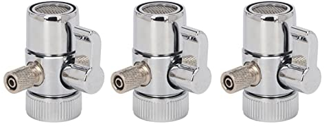 3 Pezzi Valvola Deviatrice per Vasca e Doccia Connettore Rubinetto per Rubinetto Deviatore Acqua Rubinetto per Filtro Acqua da Appoggio Cucina Rubinetto Lavandino Rubinetto Filtro Acqua Valvola Deviat