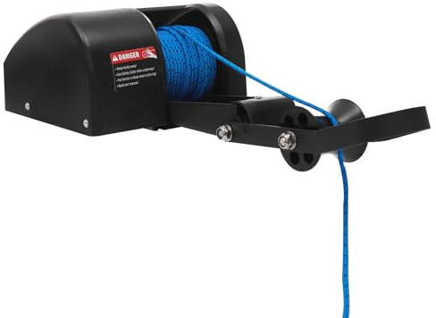 DNYSYSJ 35lbs Anchor Winch Remote Electric Anchor Winch Marine Boat Anchor Electric Anchor Wrenches with Remote, Anchors Up to 35lbs, Black