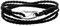 Viwind Lederarmband Damen Geflochtenes 19/20cm Leder armbänder for Damen Männer Multilayer Karabiner aus Edelstahl Manschette Wickelarmband Mit Geschenkbox (20cm, Schwarz)