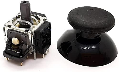 BYCIFRLG 1 st kodare PS4-konsol svängarmhandtag potentiometer 3D joystick med B10K RKJXV1224005-omkopplare med lock (färg: med lock)