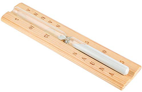 Reloj de de Madera para Sauna, 15 Minutos, Temporizador de, Reloj de Cuenta Atrás, Herramienta para Sala de Spa y Sauna