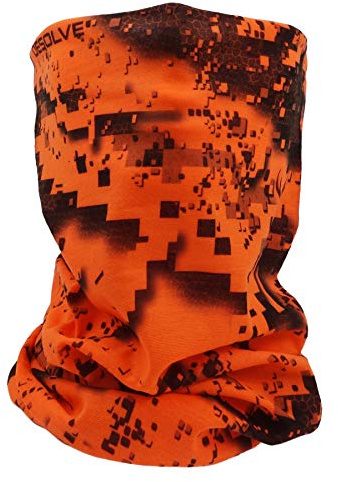 UNISPO Desolve Veil Cache-cou cache-cou écharpe camouflage 3 couleurs Protection solaire UV Anti-poussière Coupe-vent, Fire Camo, Taille unique