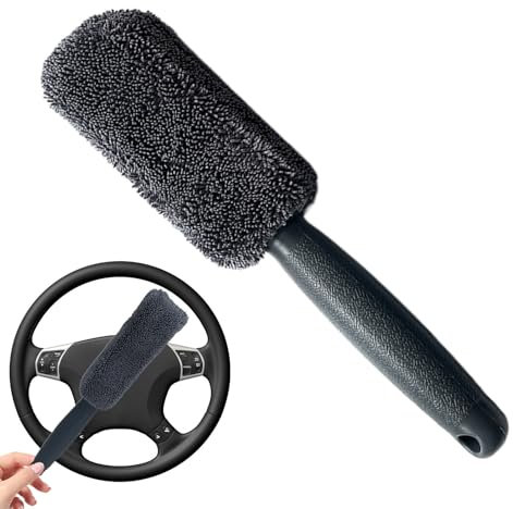 Auto-Radbürste, weiche Felgenbürste – weiches Mikrofaser-Design mit rutschfestem Schrubben und schnell trocknend, Mehrzweck-Schrubber für Cabrio-Verdeck