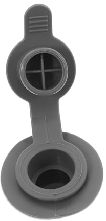 Cabilock Adaptateur de Valve pour Pompe à Air Embout de Gonflage pour Bateaux Gonflables Kayaks et Matelas Remplacement Système Fuite Utilisation Polyvalente PVC Couleur Grise