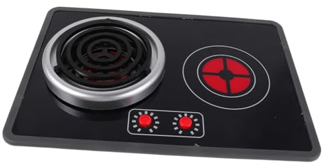 ZUNOXAZ 1 Set Pretend Play Kitchen Induction Cooker with Lights Sounds Stove Accessories for Creative Cooking Fun Battery Powered Kitchen Appliance
