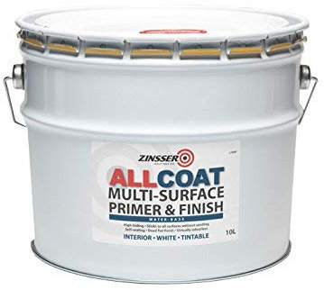 Zinsser AllCoat Water-Based Multi-Surface Interior Primer & Finish (10 Litre, Black)