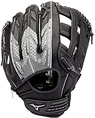 Mizuno Gtf1250 Guante de Bola, Unisex, Negro-Plata, 32 cm