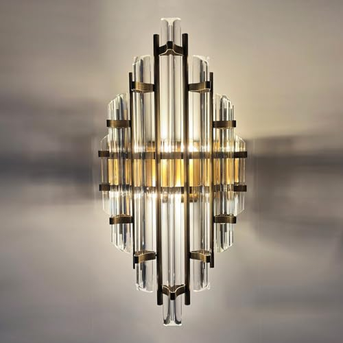 bamyum Champion Wandleuchte Innen Aus Metall (Antik Copfer Farbe) und Glas in 25 x 45 cm Wohnzimmer Vintage Deko für Alle Zimmer Wandlampe Innen