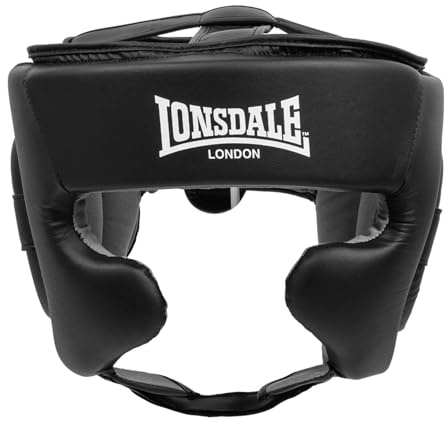 Lonsdale Kopfschutz aus Kunstleder Stanford L/XL, Black/White