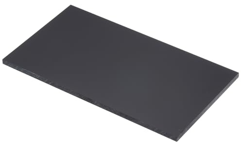 QUARKZMAN ABS-plastplatta 18 cm x 10 cm x 0,2 tum ABS styrolplattor för konstruktion av modeller gör-det-själv pysselplattor svart 1 styck