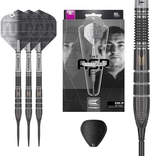 Target Darts Nathan Aspinall x Echo 90% Tungsten Steel Tip Swiss Point Dart Set – 24G ASP Player Edition Darts, Pro Grip Shafts & Pro Ultra No.2 Flights, inkl. SP Tool