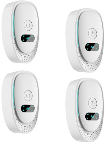 LuckyMoon Ultrasonic Pest Repeller, 4 PCS Electronic Powerful Mouse Repellent plug-in Pest Control for Bugs, Mosquito, Roach, Ant, Rodent, Mouse, Rat, Spider, Cockroach
